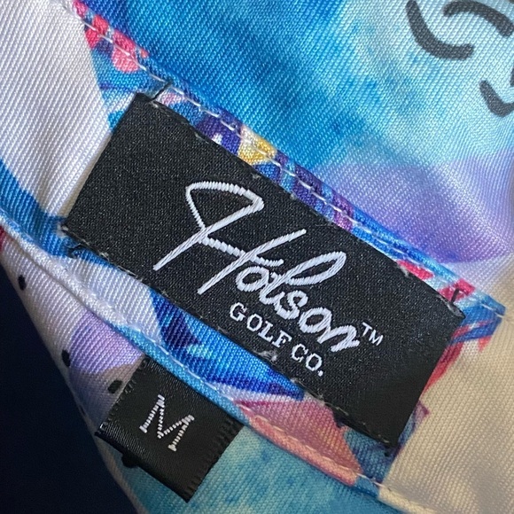 HOLSON GOLF CO. The MICHAEL Good Shirts for Bad Golfers Tropical Print Polo (M) - Picture 4 of 13